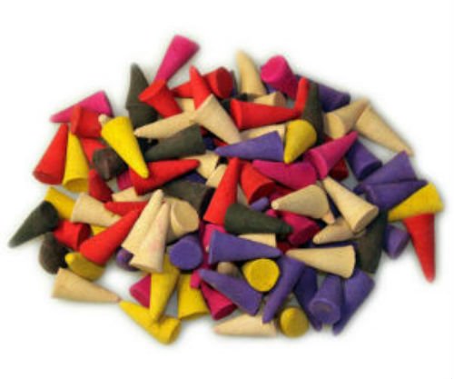 100 cônes encens assortis (parfum ci dessous) d...
