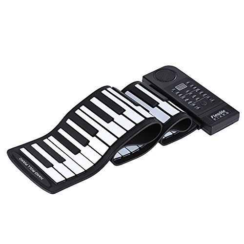 ammoon Ammoon Silicone Portable Roll Up 61 Touches Clavier Piano Electronic MIDI avec Haut-Parleur Intégré 0756910684747 (0756910684747)