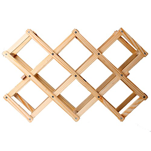 Folding wine rack derangement en bois organizer...