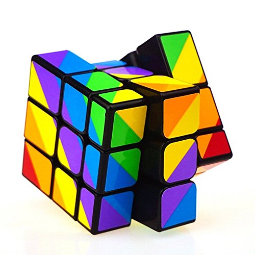 GranVela ActFun® YJ8313 Magic Cube Speed Cube Puzzle Colorful Stickers Unequal(noir) 0757440800072 (0757440800072)