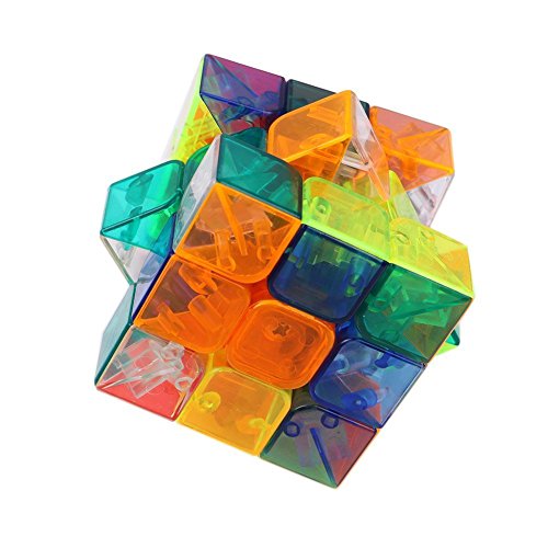 GranVela ActFun® YJ8304-T 3x3 Stickerless Speed lisse Magic Cube Puzzle(Transparent) 0757440800133 (0757440800133)