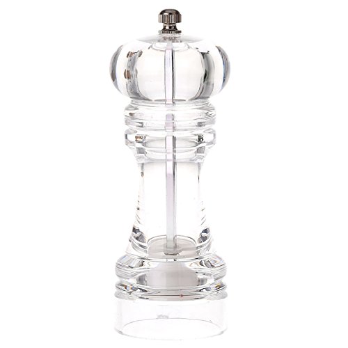 Moulin à Poivre Réglable en Indox et AcryliqueT...