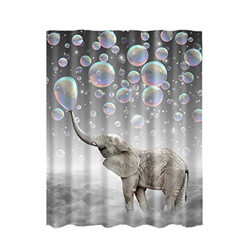 Rideau de Douche Polyester Imperméable avec 12 ...