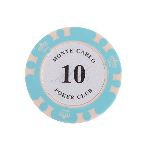 10pcs chips casino en pp argile jetons de poker...