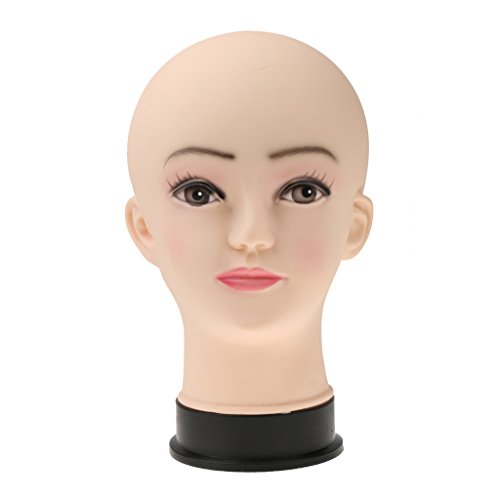 Mannequin Modèle à Tête Femme pour Écharpe Chap...