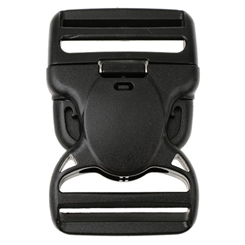 Generic Plastique Boucle de Sécutité Clips de Presse Latérale pour Sangle 38mm/50mm - Noir, 50mm code EAN 0757563069110 