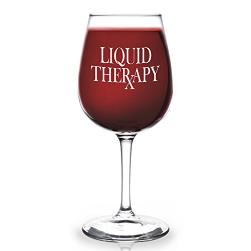 DuVino Liquide thérapie Funny Verre à vin 12,75 G - Cadeau Pour Elle - Cool cadeau pour Mom, Daughter, sœur, Tante, Ami, ou petite amie code EAN 0757572995233 