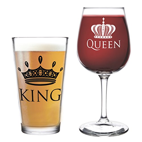duvino King Queen bière verre à vin Noir