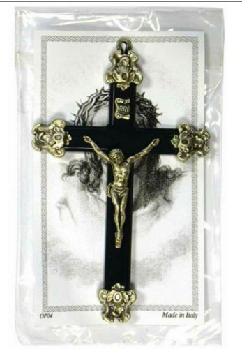 Grand crucifix Médaille avec lourdes Carte de P...
