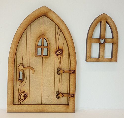 Alchemy Engraving Country Cottage 3D en bois porte de fée Craft Kit avec fenêtre et accessoires code EAN 0758114758897 