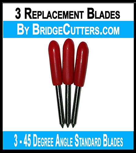 Bridge Cutters Brother Scan N cut Lame de remplacement pour lames de coupe, 3 lames standard Angle scanncut Scan et coupe code EAN 0758149712277 