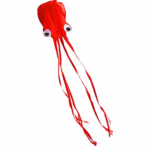 YiZYiF Cerfs volant octopus coloré avec sac de rangement jeu de plein air pour les enfants adults rouge 71 x 364 cm 0758150196974 (0758150196974)