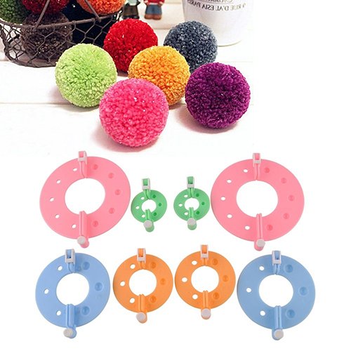 bluelans® 4 tailles de pompons Maker Fluff boul...
