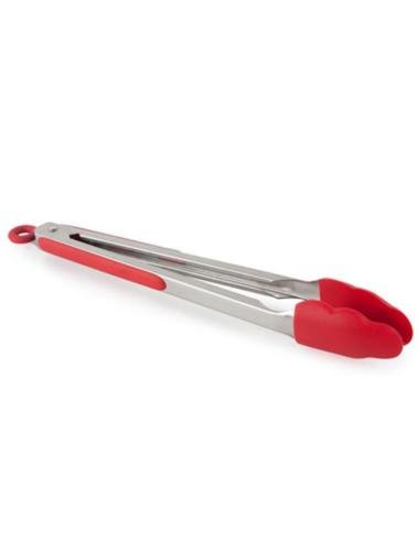 Service à salade en silicone cuisine Pince à barbecue en acier inoxydable poignée Pot à ustensiles - Rouge 0758330804491 Silicone Tongs