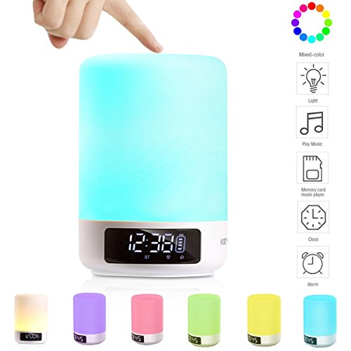 Keynice Multicolor Lampe de Chevet, Portable Sa...