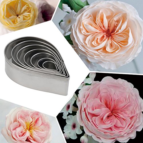 sypure (TM) 7/de pétale de rose en acier inoxydable gâteau Cookie Cutter moule à pâtisserie moule à pâtisserie 0758958150307 Sypure