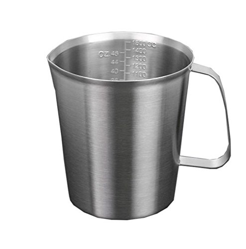 ACMEDE - pot à lait en acier inoxydable pour le café la mousse de lait pichet inox 1500ml code EAN 0759218281656 