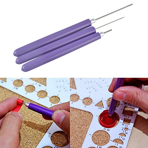 3pcs fendue quilling papier kit outil set aigui...