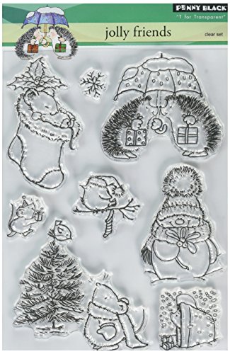 Penny Black Clear stamp 5 "x7.5" amis de feuille-jolly code EAN 0759668300587 