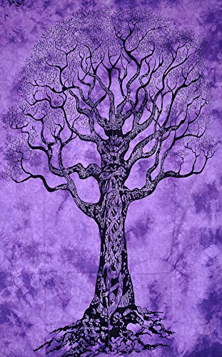 Tree of life tapisserie, tenture indienne hippi...