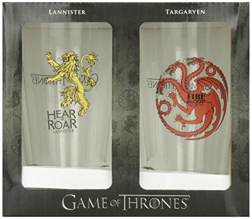 Game Of Thrones Pint Glass Set Targaryen & Lann...