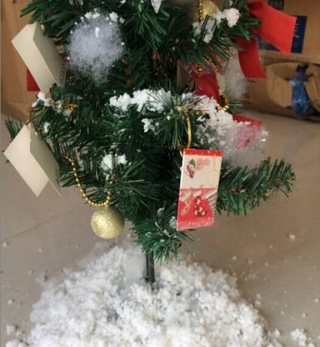 Bbk7509 Faux neige instantanée - Sapin de Noël d'hiver 10 g instantané Faux neige pour Home cinéma Décorations de Noël d'hiver - Support pour effets spéciaux, intérieur neige Autres et Shop fronts - Flocons pour les vacances et les fêtes de Noël réaliste décoratif Faux artificielle Blanc Neige code EAN 0761591076033 