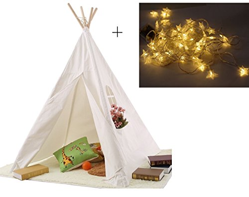 Tente indienne avec une chaîne de 50 lumières l...