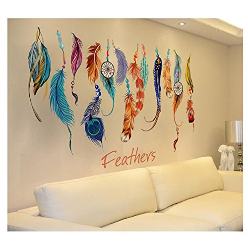 Classique wall sticker creative dream catcher f...