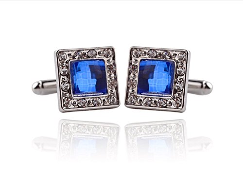 Boutons de manchette en cristal fashion cufflin...