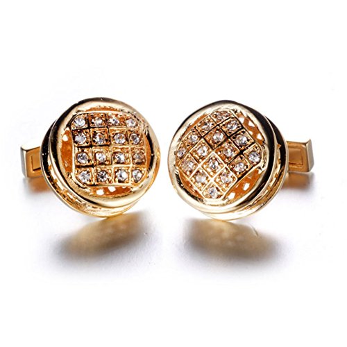 Boutons de manchette en cristal fashion cufflin...