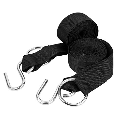 Newcomdigi Kit de fixation pour hamac suspendu câble hamac kit de fixation hamac avec crochet , 2 pcs noir code EAN 0763769160575 