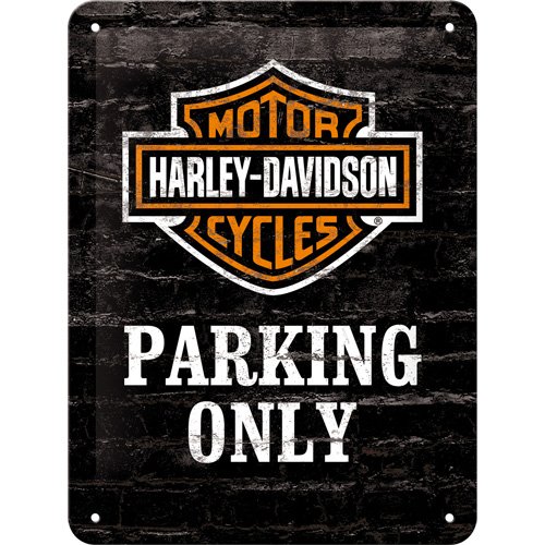 Harley Davidson Parking Only signe d'acier (na ...