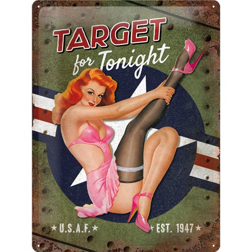 Plaque metal Pin-up