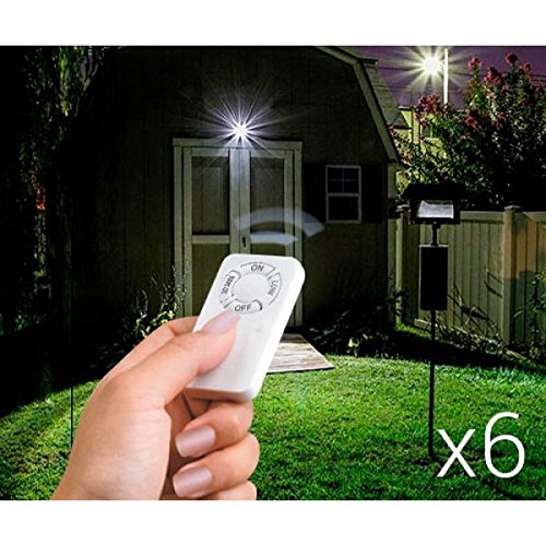 PACK DE 6 SPOTS LED À TÉLÉCOMMANDES SANS FILS N...