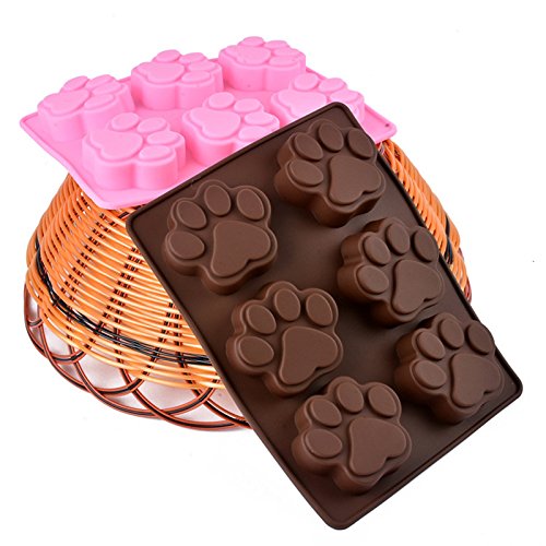 Valoxin valoxin (TM) 6 cavités Moule en Silicone à pattes pour chien Ours patte Moule couleur aléatoire code EAN 0764288595534 