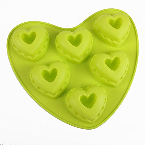 valoxin (TM) 6 trous en silicone en forme de cœ...