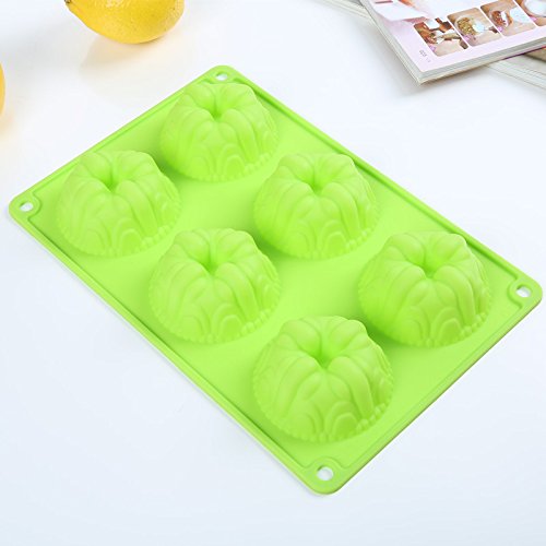 pygex (TM) 6 cavité Moule à gâteau en silicone Moule, Moule à Madeleine Sweet, Café Cupcake moule à gâteau, FDA approvd en silicone 0764288596319 Pygex