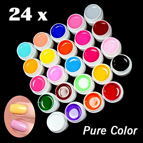 starvy (TM) Lot de 24 couleurs en gel UV Pure p...
