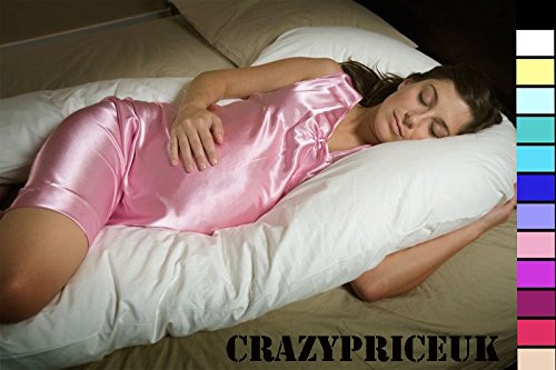 Crazypriceuk Coussin de maternité en U avec housse Différentes couleurs disponibles Bleu 360 cm 0764832222978 (0764832222978)