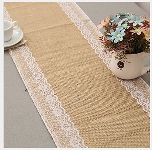 table rustique chemin de table toile de jute de...