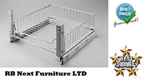 Soft Close Pull-Out Wire Storage kitchen 400mm Soft Close languette de cuisine métallique 400 mm montée à l'avant code EAN 0765076236585 