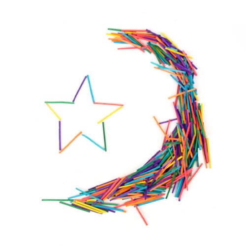 Lot de 300 Pcs Allumettes Colorées DIY pour Enf...