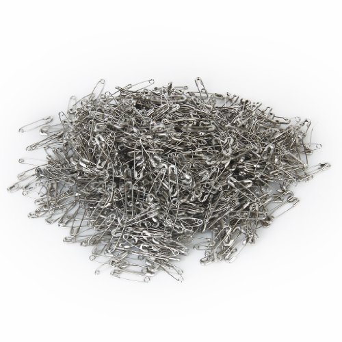 Générique Lot de 1000 Pins Epingles de Sûreté en Métal Épingles à Nourrice Couleur d'Argent 20mm code EAN 0766150965742 