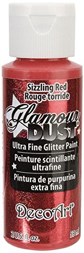 DecoArt Glamour Dust Peinture à paillettes, rou...