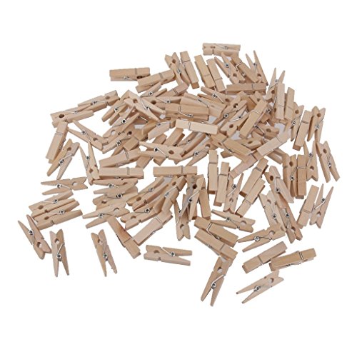 100pcs Mini Pinces en Bois Pince à Linge Multiu...