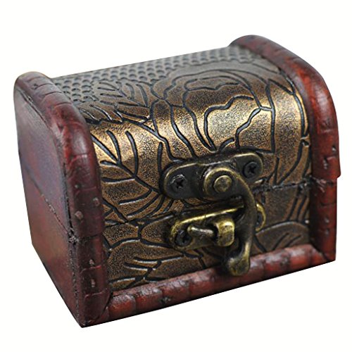 Boîte à Bijoux Rangement en Bois Rétro Organisa...