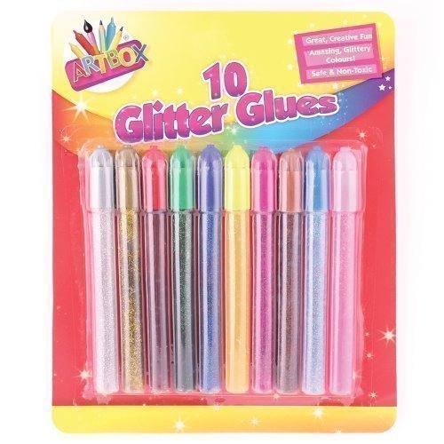 10 x Stylo Glue Paillette Enfant Art Or Argent ...