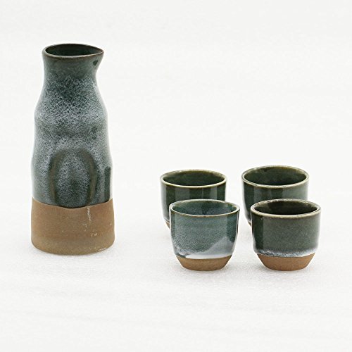 Vintage Service A Sake Ceramique Japonais Peint...