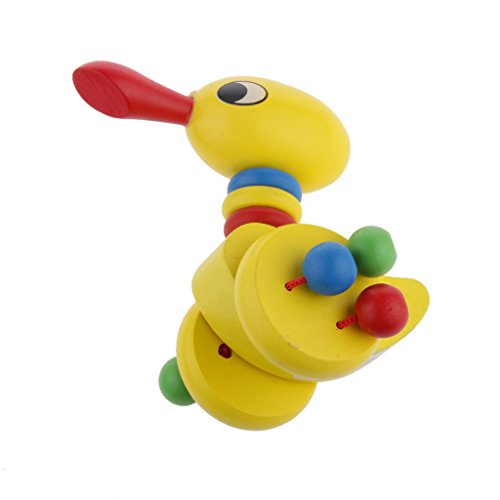 Jouet Animaux Trolley Cartoon Poupée en Bois Ca...