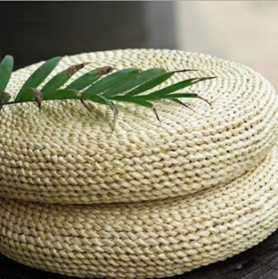 Home-LB Coussin de sol tissé à la main tatamis maïs Enveloppe de maïs, M(40x6cm) 0767900087509 (0767900087509)